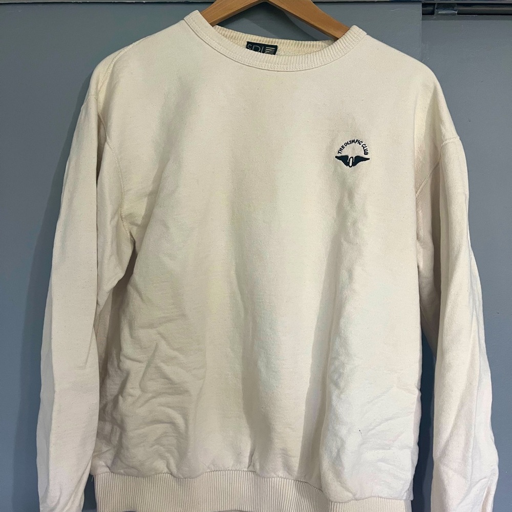 Off-White Beige Olympic Club Crewneck Size Medium